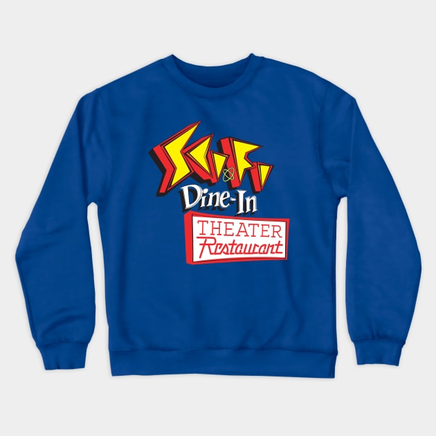 Sci Fi Dine-In Theater Crewneck Sweatshirt by Mouse Magic with John and Joie